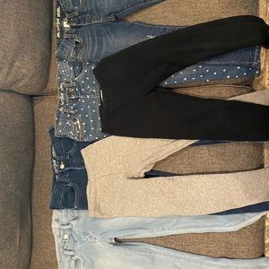 Cat and jack stretch jeans and warm leggings 5t